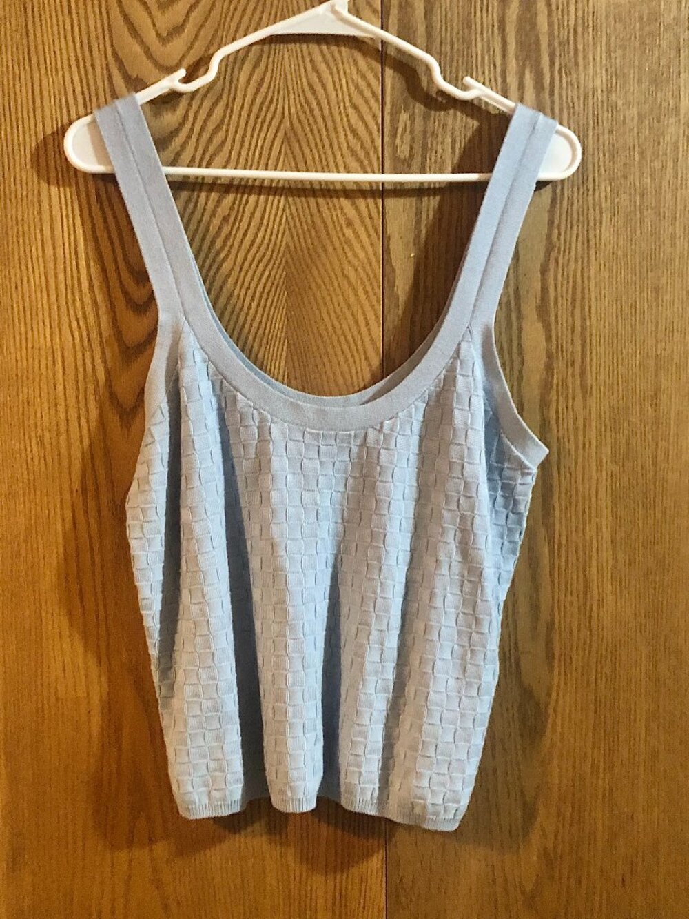 Abercrombie & Fitch Light Blue Knit Tank Top Size XL